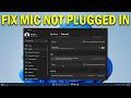 How To Fix Microphone Not Plugged in Windows 11 - Quick Fix