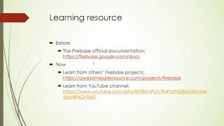 p3 learning plan - Firebase