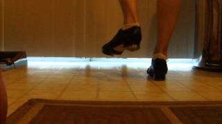 Joey and Buck Joey clogging step practice