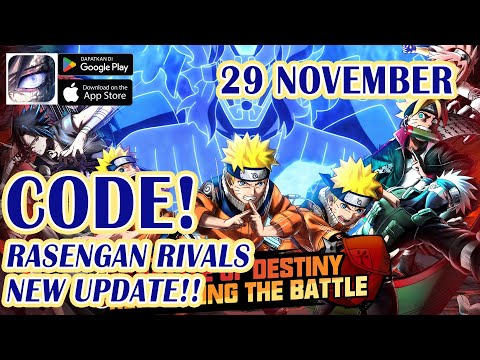 NEW UPDATE RASENGAN RIVALS GIFTCODES REDEEM CODE 29 NOVEMBER 2023 & HOW TO REDEEM – NARUTO GAME