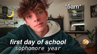 first day of school GRWM + vlog *sophomore year*