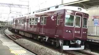 【阪急】6000系　6012F　普通雲雀丘花屋敷行き　石橋発車　(ＨＤ)