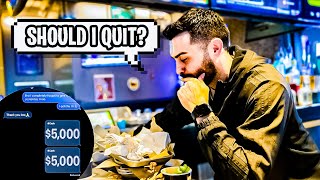 Paying Fast Food Worker $10,000 To Quit His Job! | Braap Vlogs