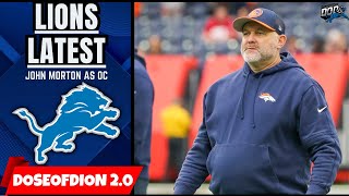 Lions HIRE John Morton As Offensive Coordinator: Lions Latest