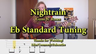 Nightrain - Guns N' Roses (Bass Cover with Tabs)
