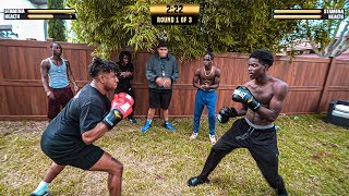 BOXING MY GIRLS, EX BOYFRIEND FOR $10,000 WAGER!! GUNS DOWN GLOVES UP BOXING TOURNAMENT CHALLENGE!!