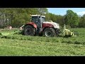 1e snede maaien met Steyr CVT 6205 en Krone EasyCut triplemaaier - Zandman Beerze (2016)