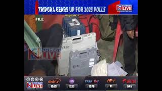 Tripura Polls 2023: EVMs VVPAT machines arrive Agartala