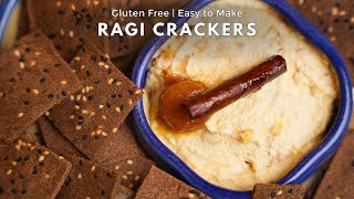 Gluten free Ragi Crackers at Home | Learn to make Easy and High Protein Snacks Recipe