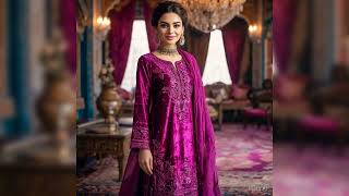 Elegant Partywear Velvet Dress Designs 2025