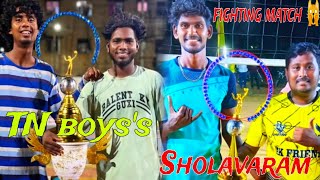 15k new match 🥵| Sholavaram 🔥 vs TN boys's 💥 fighting match 💥💯| #volleyball #youtuber