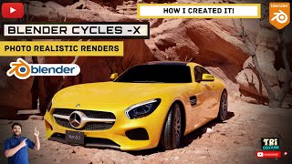 Simple Car Lighting and render Blender Photo real renders 4K Blender Cycles X Fast Renders half time