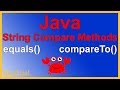 Java String Comparison Methods - equals equalsIgnoreCase compareTo - Java Programming - Appficial