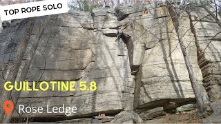 Rose Ledge: Guillotine (aka Double Overhead Cam) 5.8