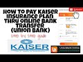 how to pay kaiser insurance plan using online bank transfer #kaiser #img