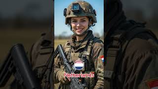 Country as Female Soldier : Mind-Blowing | #Shorts #Soldier #femalesoldiers