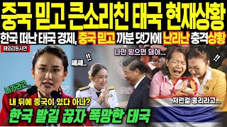 [해외감동사연]-중국 믿고 큰소리친 태국의 반전, 한국 떠난 태국 경제, 이제와서 붙들고 난리난 현재상황..