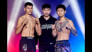 face off อูซาอีร์ อิสมออิลจอนอฟ Uzair Ismoiljonov vs ริกิโตะ Rikito , ONE Lumpinee 89 , 29 พ.ย.67