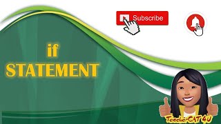 Introduction to programming Topic 14: If Statement (TAGALOG)