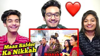 Maaz Safdar Vlog Reaction | Maaz Safdar Nikkah Vlog | Indian Reaction on Pakistani Vlogs