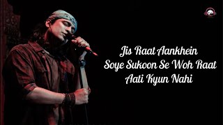 Jis Raat Aankhein Soye Sukoon Se - Jubin Nautiyal | New Song |#shorts | 2021