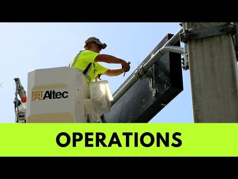What are the division of the operations of public works?