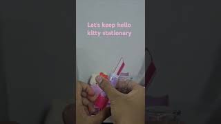 Filling my pencil case hello kitty #asmr #sanrio #cute #hello kitty #stationary ##ytshorts