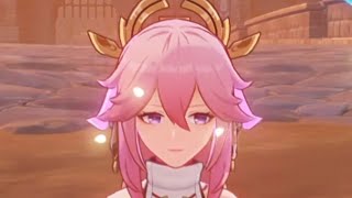 Yae Miko Get's A Little Bit Angry If You Cancel Her Animations | Genshin Impact