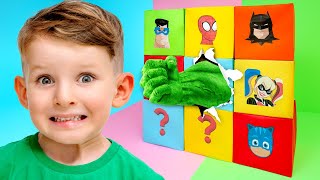 Vania Mania Kids and Superheroes Smash Surprise Toys Box