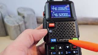 BAOFENG UV-5RH PROGRAMMING How to save and delele channels