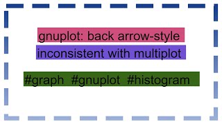 gnuplot: back arrow-style inconsistent with multiplot