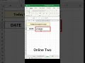 Today Formula in Excel