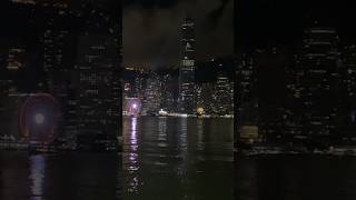 Hongkong Victoria Harbor Night View 香港維多利亞港夜景【尖沙咀海旁】欣賞維港夜景最佳位置 #youtubeshorts #維港夜景 #尖沙咀海旁