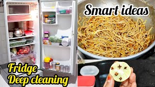 மாப்பிள்ளை நூடுல்ஸ்?? | fridge cleaning tips in tamil | indhu vlogs | healthy dinner