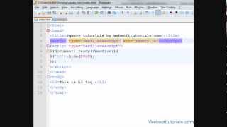 jquery tutorials for beginners - 5 - external jquery file