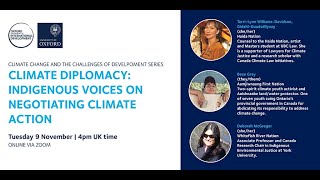 Climate Diplomacy: Indigenous Voices on Negotiating Climate Action