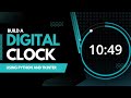 Create a digital clock using Tkinter | Tkinter Python tutorial | Python | Project Guru