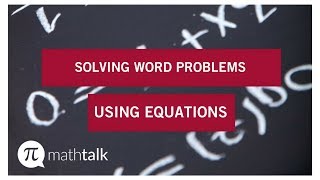 Solving Word Problem Using Equations