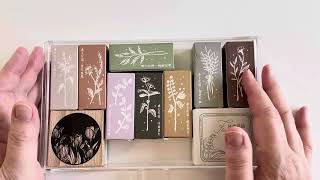 Flower rubber and clear stamp collection