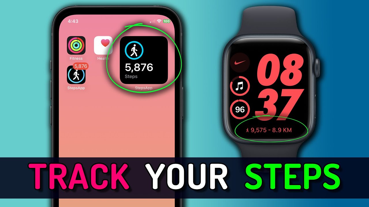 How To Track Steps On Apple Watch And Iphone Youtube