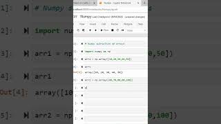 Subtraction of an array using Numpy