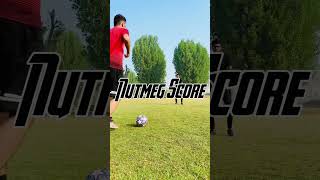 Football Nutmeg Skill Tutorial🔥🤯#football #footballshorts #footballskills #shorts #soccer #neymar