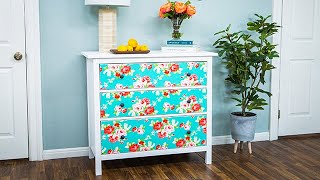 DIY Fabric Covered Dresser - Home & Family