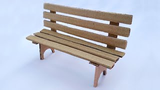 How to make cardboard bench | DIY bench with cardboard | cardboard crafts