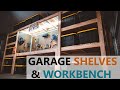 DIY Garage Shelves / Shelf / Workbench / Storage / industrial