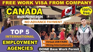 🇨🇦 5 BEST Employment Agencies in Canada | Work Permit and Work Visa From Company