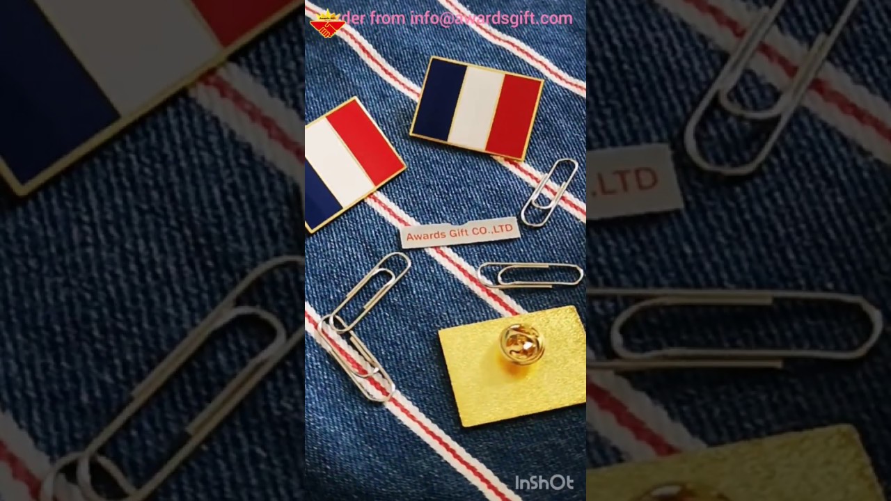 France Country Flag Pin - YouTube