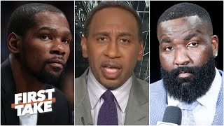 Stephen A. reacts to Kevin Durant calling out Kendrick Perkins | First Take