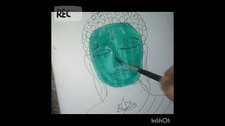 Buddha painting 🖌️🎨 #inshot