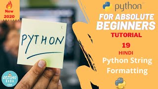 Python String Formatting in Hindi | Tutorial 19